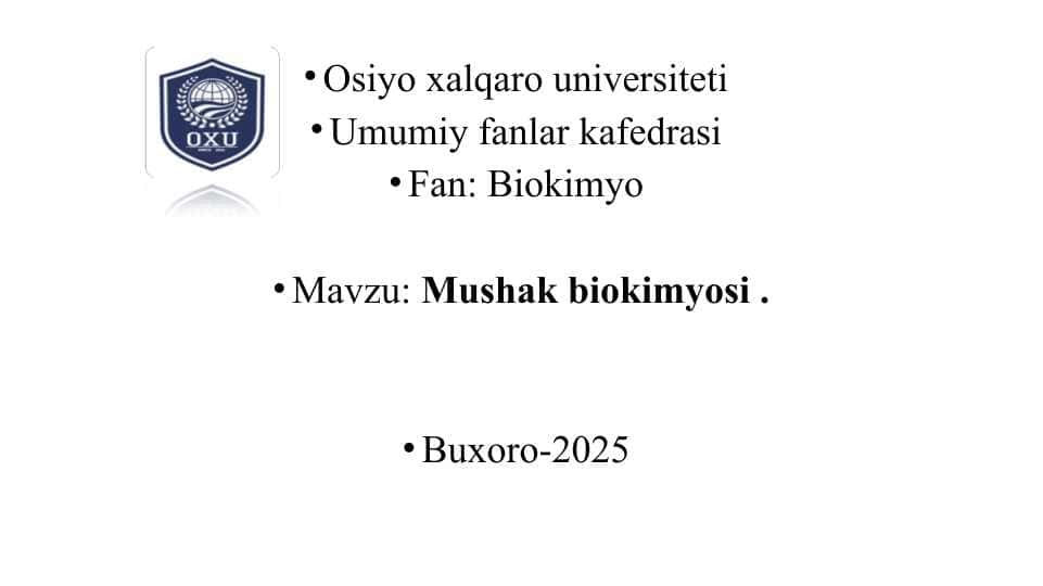 Mushak biokimyosi