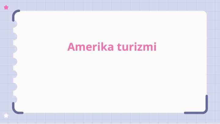 Amerika turizmi