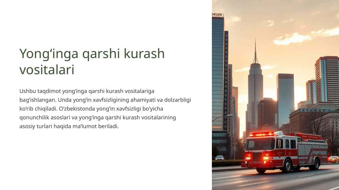 Yong‘inga qarshi kurash vositalari