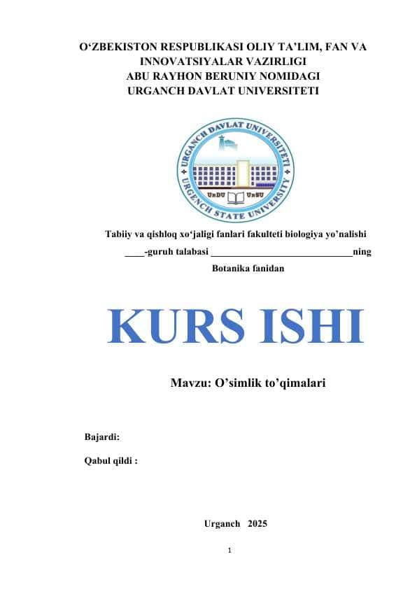O’simlik to’qimalari