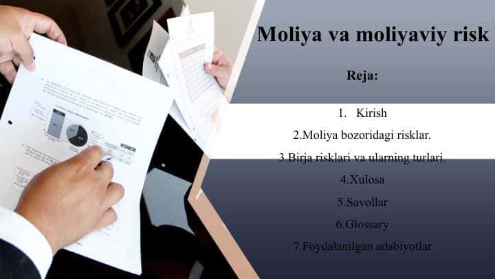 Moliya va moliyaviy risk