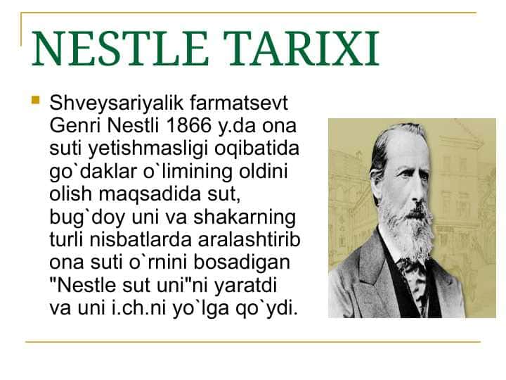 NESTLE TARIXI