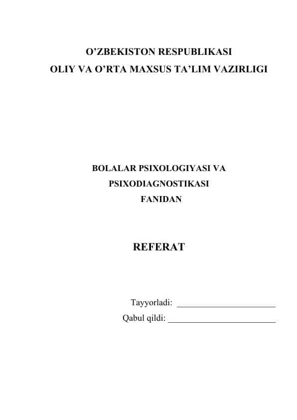 Emotsional irodaviy soha va uni maktab yoshidagi bola shaxsining bilish faolligining rivojlanishidagi ahamiyati.