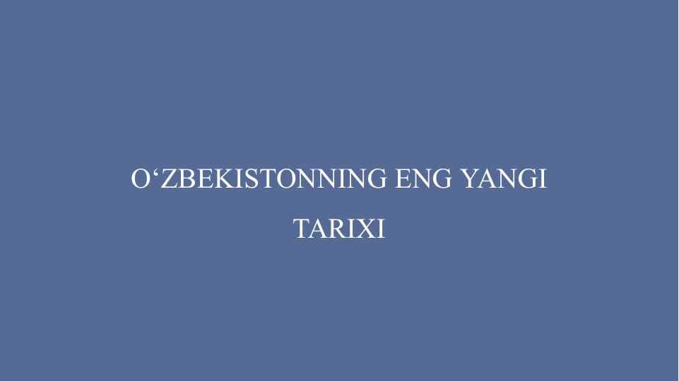 Mustaqillik yillarida O’zbekistonning ma’naviy va madaniy taraqqiyoti. O’zbekiston Respublikasida ta’lim sohasida amalga oshirilgan islohotlar. - Мустақиллик йилларида Ўзбекистоннинг маънавий ва маданий тараққиёти. Ўзбекистон Республикасида таълим соҳасида амалга оширилган ислоҳотлар.