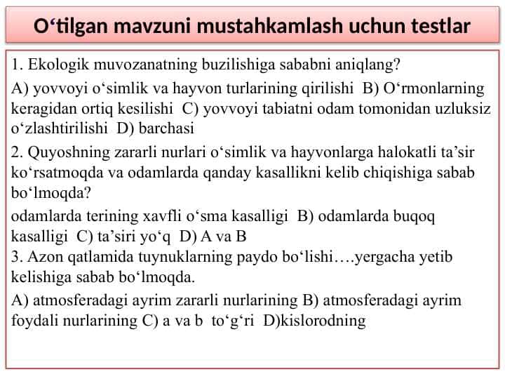 Inson va tabiat munosabat