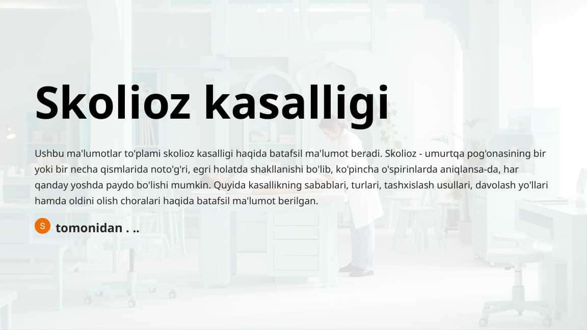 Skolioz kasalligi