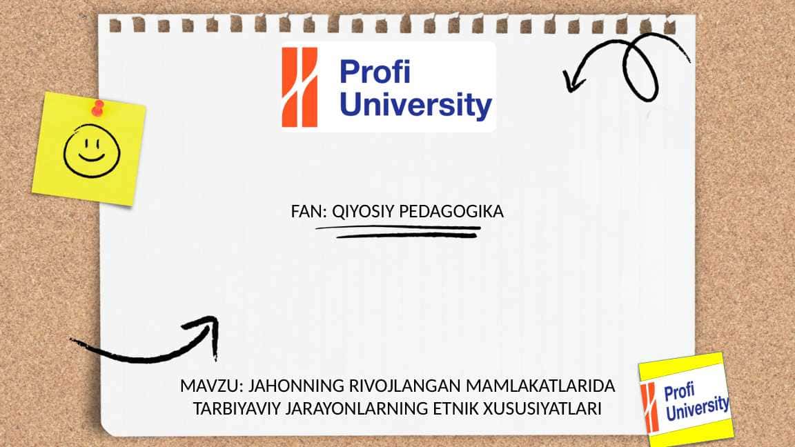 JAHONNING RIVOJLANGAN MAMLAKATLARIDA TARBIYAVIY JARAYONLARNING ETNIK XUSUSIYATLARI