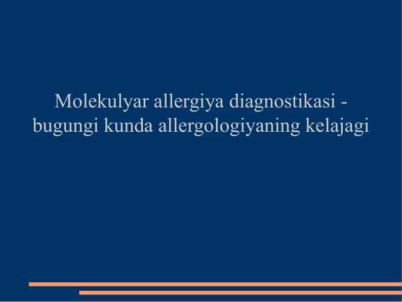 Allergiyalar