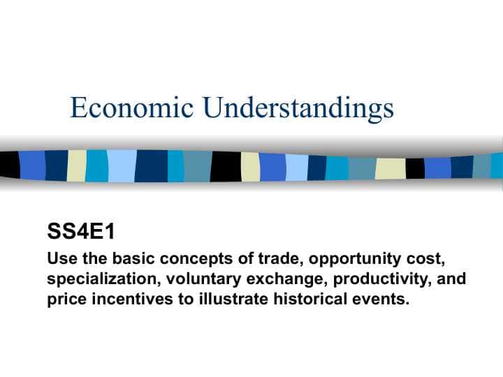 Economic Understandings
