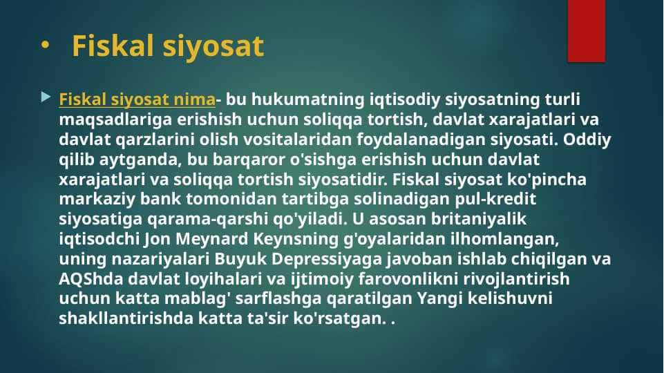 Fiskal siyosat