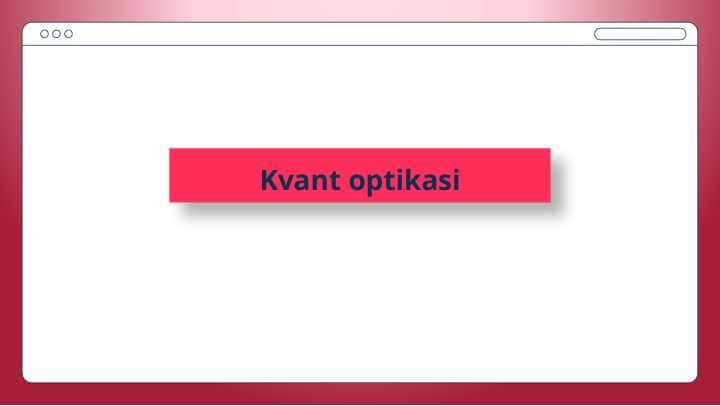 Kvant optikasi