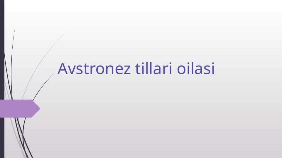 Avstronez tillari oilasi