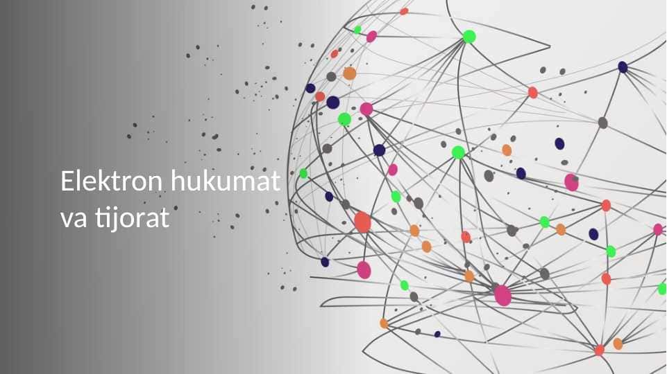 Elektron hukumat va tijorat