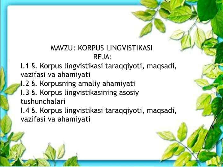 KORPUS LINGVISTIKASI
