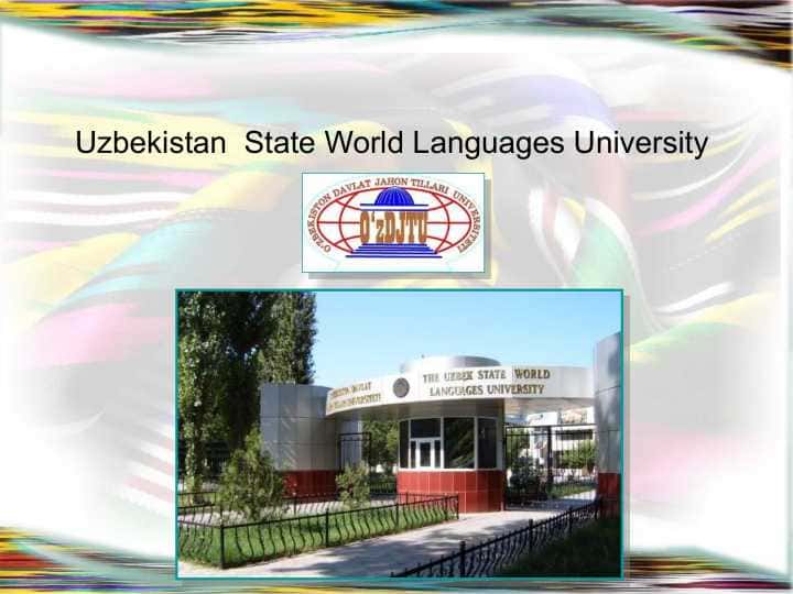 Uzbekistan State World Languages University