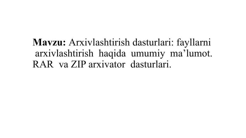 Arxivlashtirish dasturlari