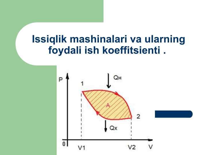 Issiqlik mashinalari va ularning foydali ish koeffitsienti