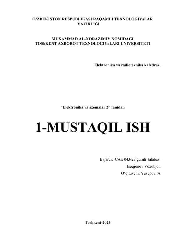 Kuchaytirish sinflari, “A” sinfga mansub kuchaytirgichlar