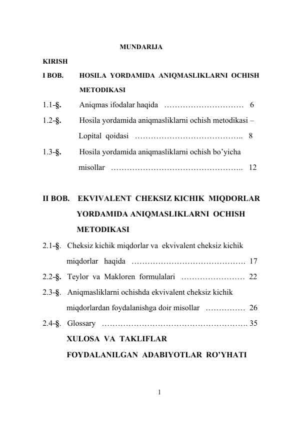 HOSILA YORDAMIDA ANIQMASLIKLARNI OCHISH METODIKASI