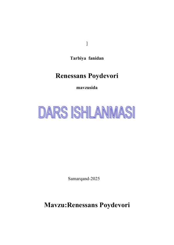 Renessans Poydevori