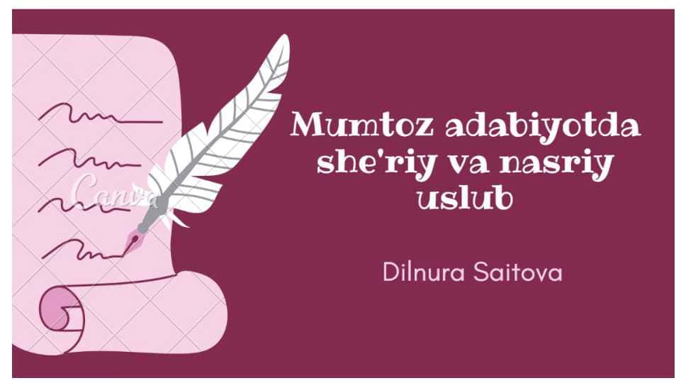 Mumtoz adabiyotda sheriy va nasriy uslub