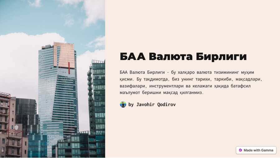 БАА Валюта Бирлиги