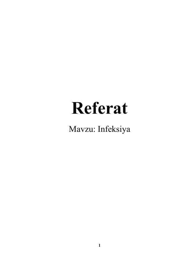 Infeksiya