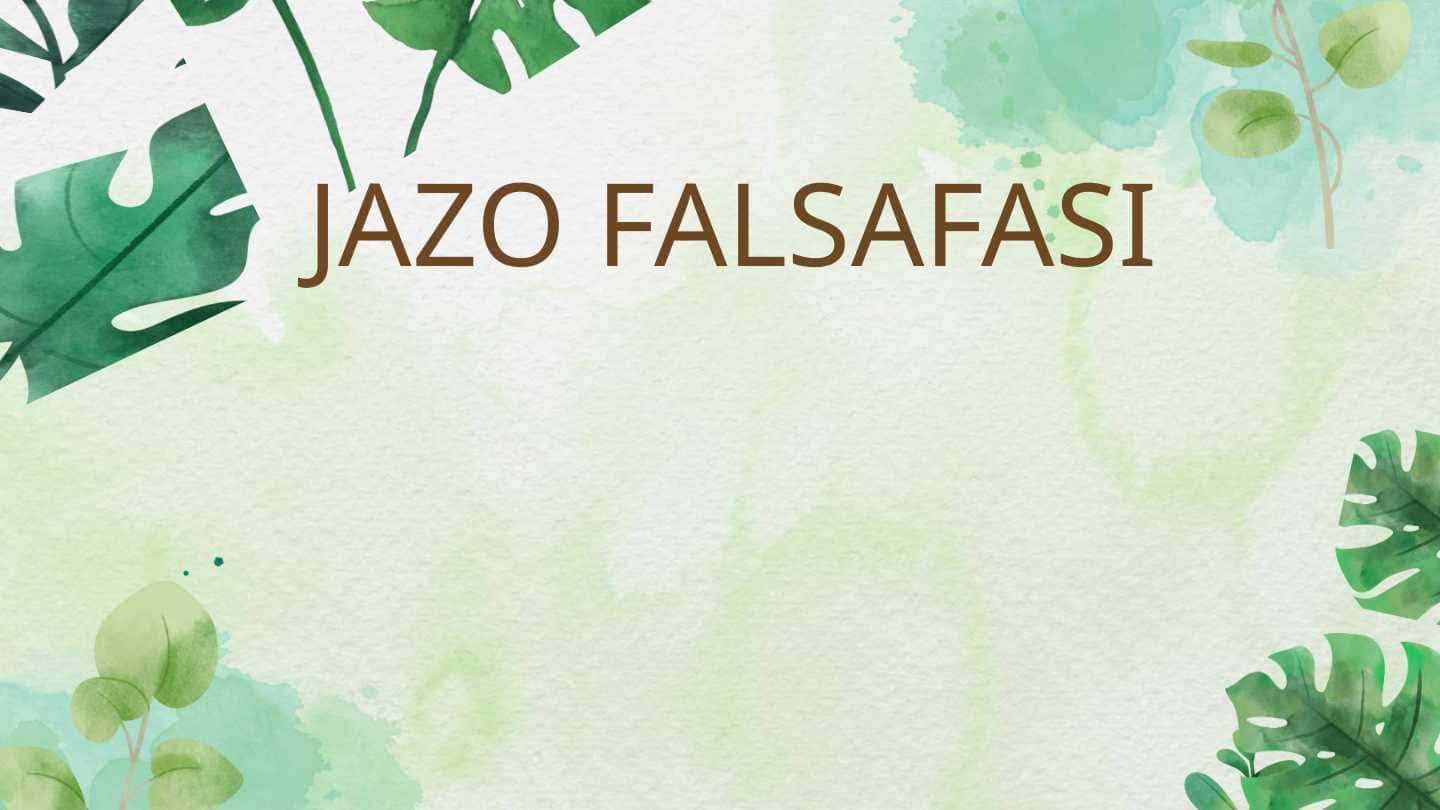 JAZO FALSAFASI