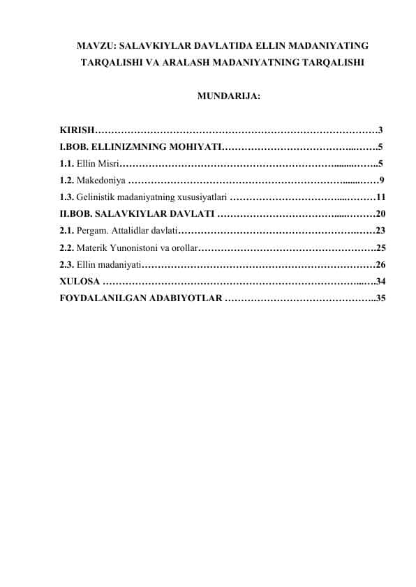 SALAVKILAR DAVLATIDA ELLIN MADANIYATING TARQALISHI VA ARALASH MADANIYATNING TARQALISHI.docx