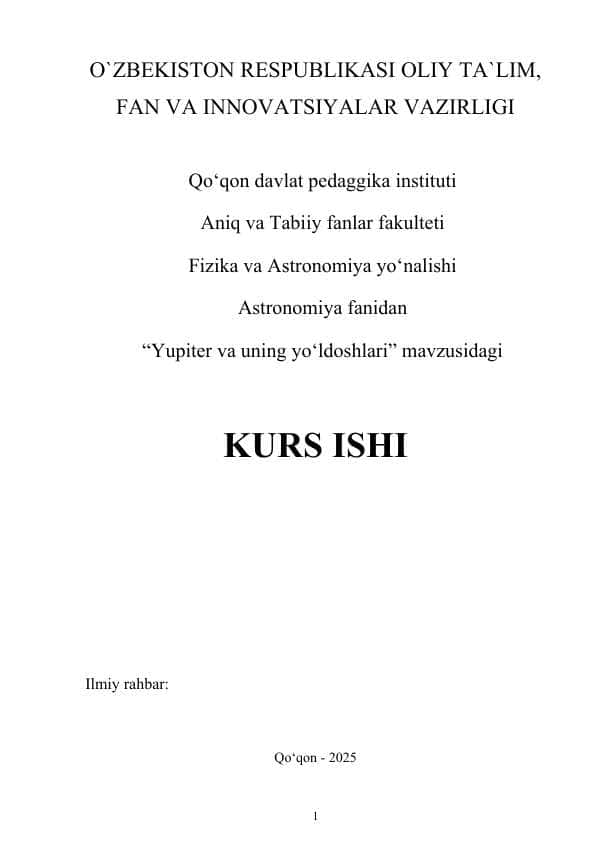 Yupiter va uning yo‘ldoshlari