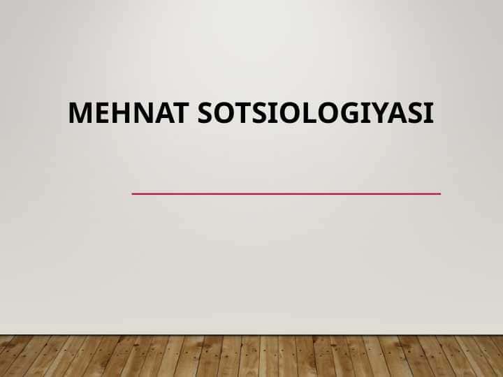 sotsiologiyasi