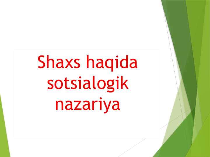 sotsialogik nazariya