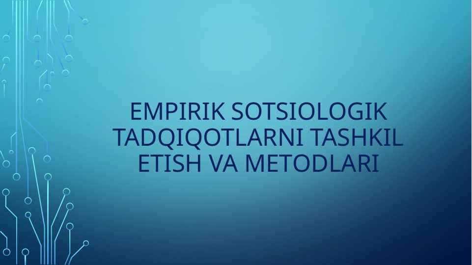 empirik sotsiologik tadqiqotlar