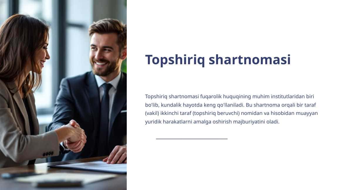 Topshiriq shartnomasi