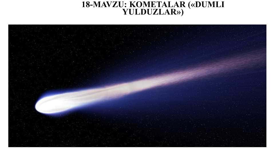 Kometalar va Meteorlar