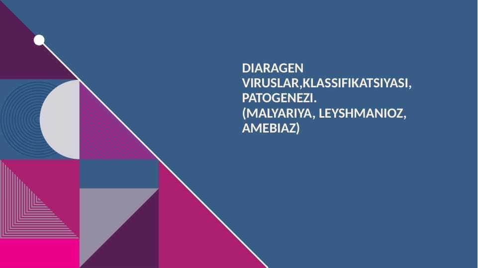 Diaragen viruslar klassifikatsiyasi.