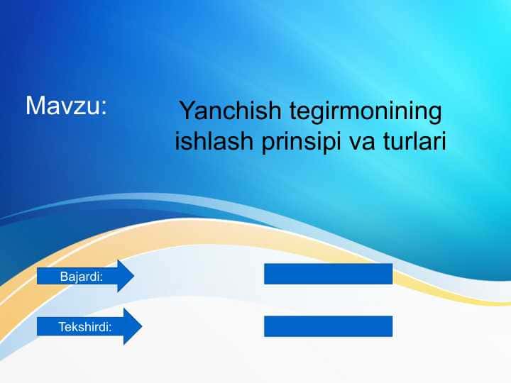Yanchish tegirmonining ishlash prinsipi va turlari