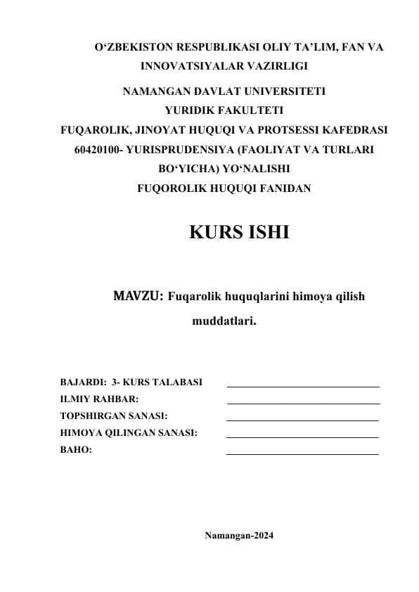 Fuqarolik huquqlarini himoya qilish muddatlari (2)
