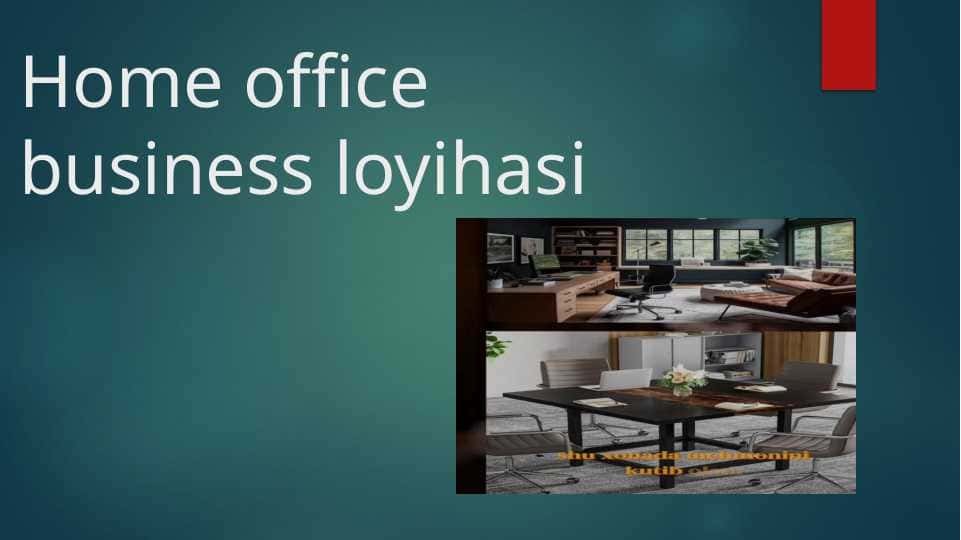 Home office business loyihasi