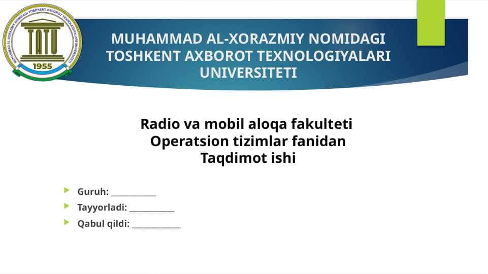 Operatsion tizimlarning xossalari. Operatsion tizimlar yadrosi