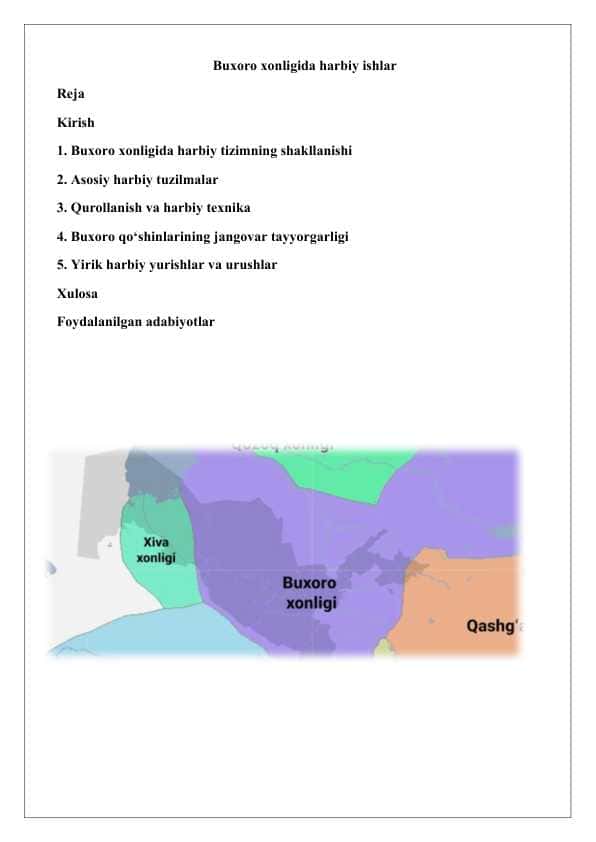 Buxoro xonligida harbiy ishlar 25