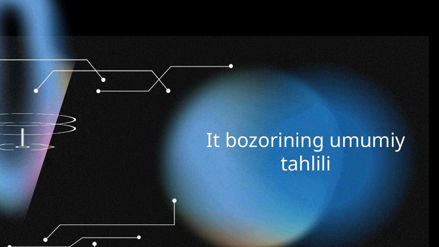 It bozorining umumiy tahlili