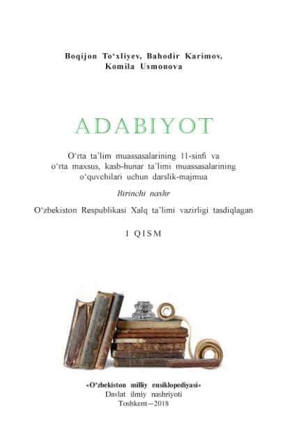 11 sinflar uchun adabiyot fanidan