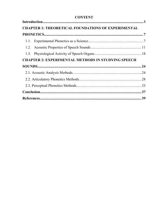 Experimental Phonetics Methods and Approaches to Studying Speech Sounds