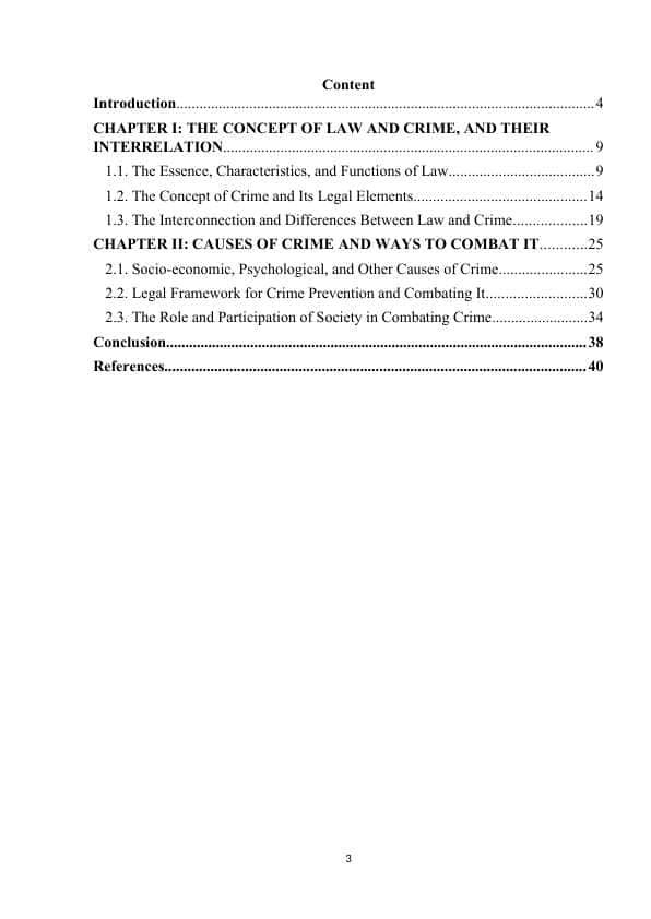 LAW AND CRIMELAW AND CRIME