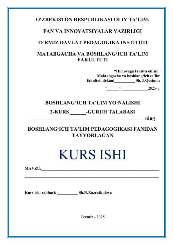 Boshlang‘ich ta’limda multimedia darslarining samaradorligi