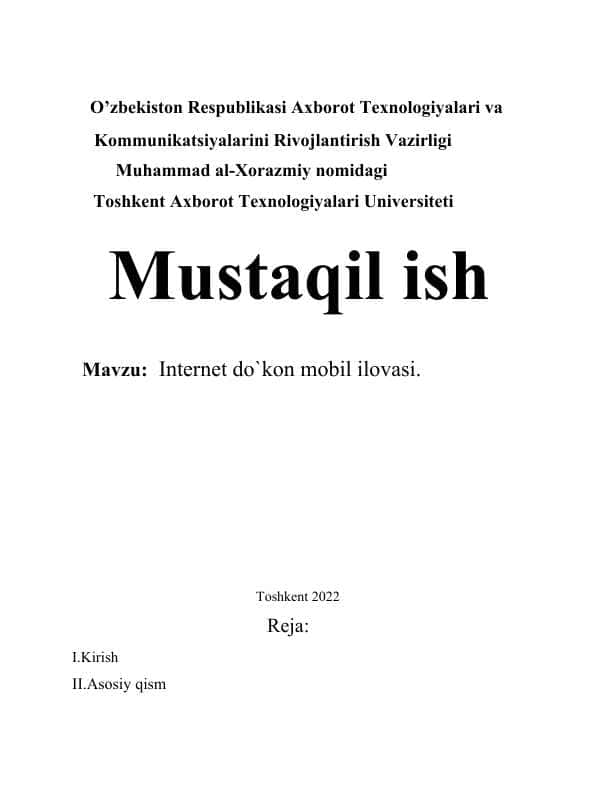 Internet do`kon mobil ilovasi. Aliexpress