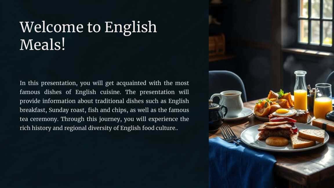 English meals