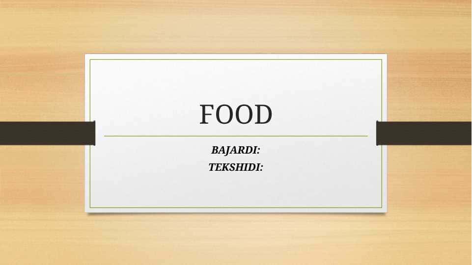 food