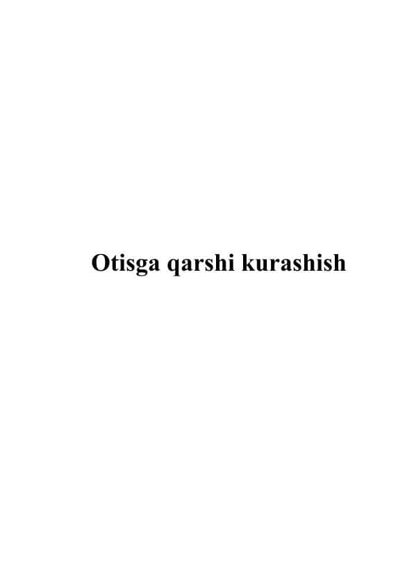 Otisga qarshi kurashish